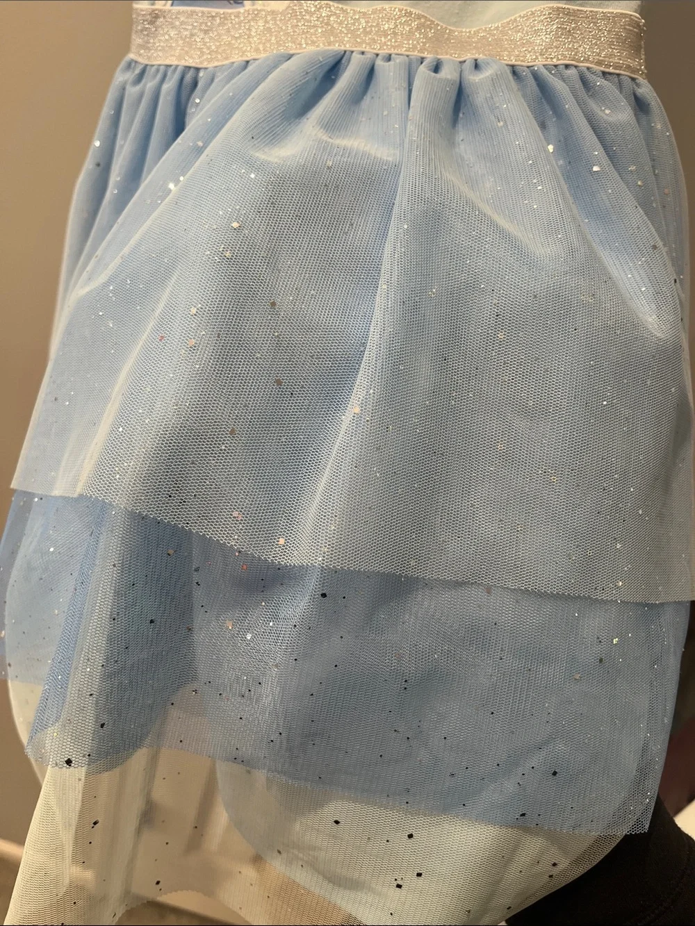 Disney Light Blue Elsa Sparkle Tulle Dress Dress - Picture 4 of 5